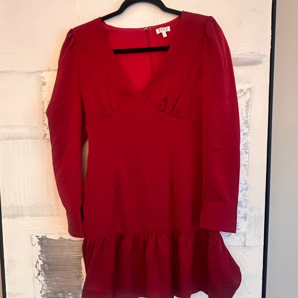 Red Long Sleeve Dress